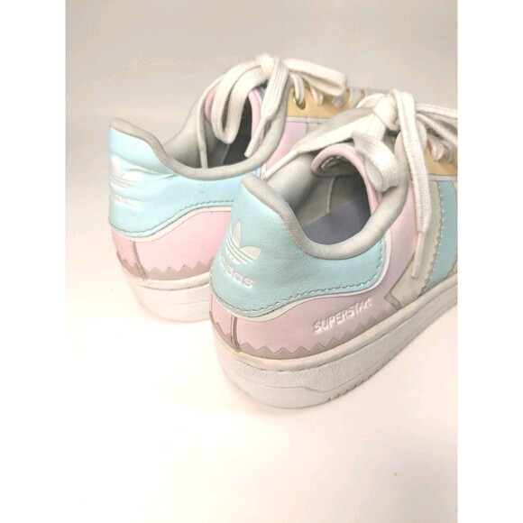 Adidas Superstar OT Tech H05637 Pastel Halo Mint Pink Cream Women’s 8 Shell Toe - Picture 4 of 10
